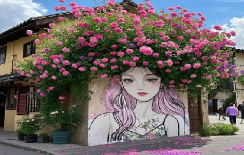 石渠怎么设计网红打卡墙绘