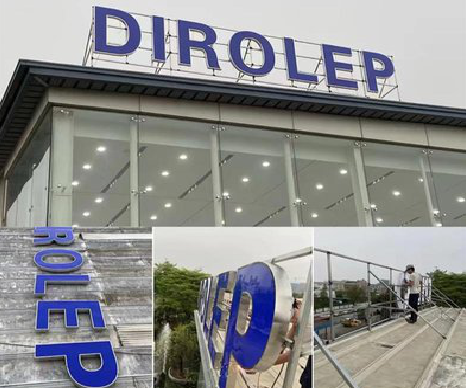 石渠楼顶发光字安装的注意事项。